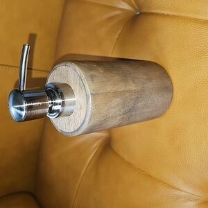 Threshold Rubberwood Soap Pump
